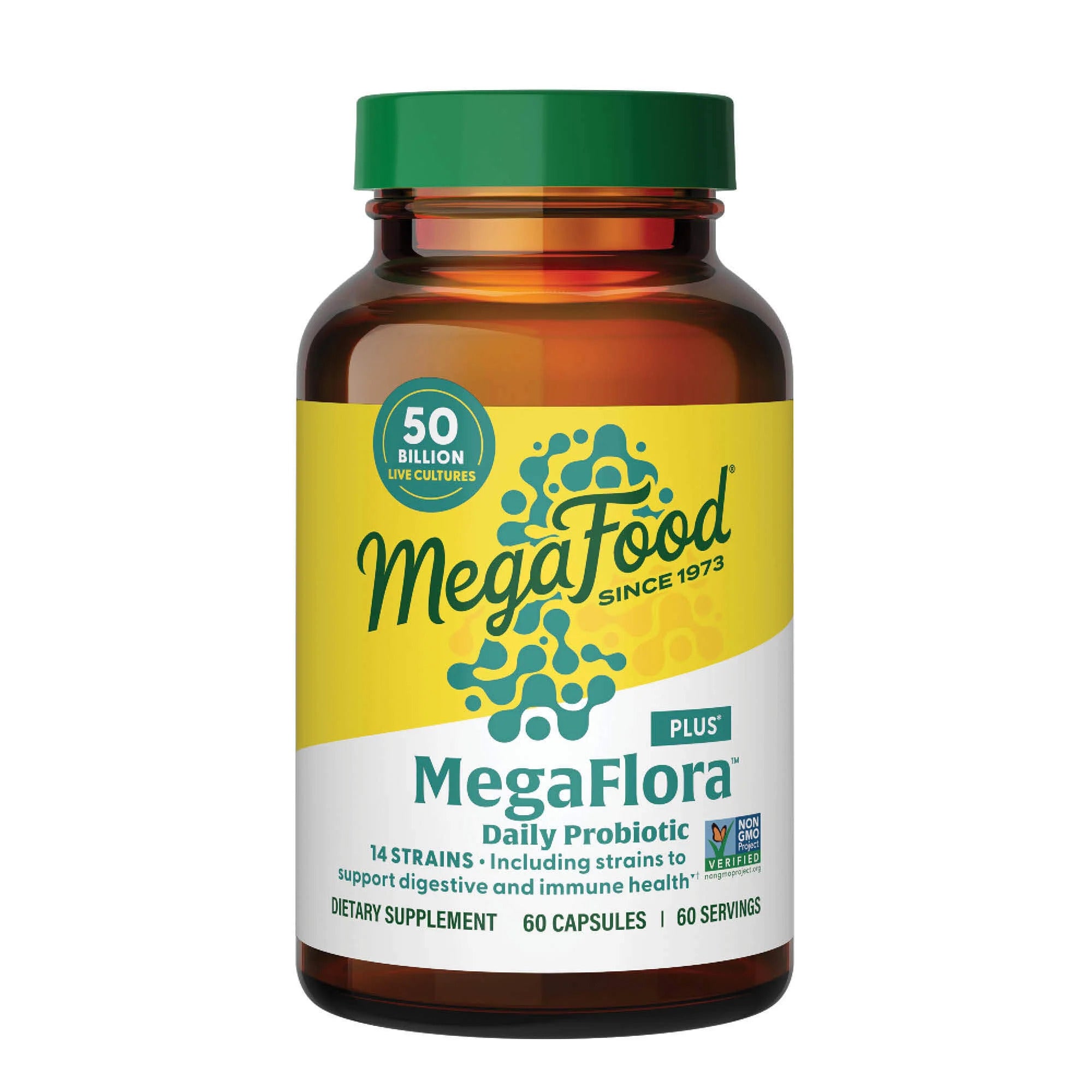 Megafood, MegaFlora® Plus Probiotic, 60 Capsules UPC 051494102237 | HiLife Vitamins